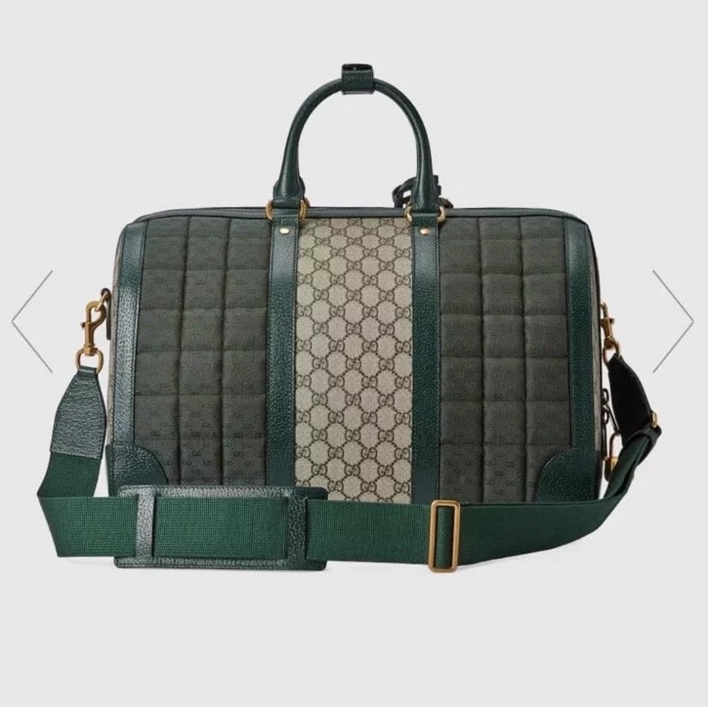Authentic NEW GUCCI savoy GG men’s travel duffle bag with strap - Picture 8 of 15